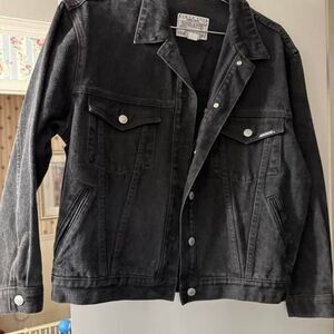 VINTAGE Black Jordache Jean Jacket